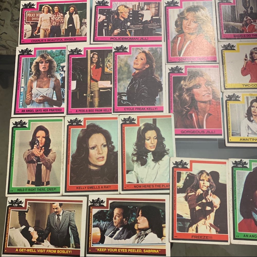 1977 Charlie’s Angels Trading Cards - 27 Assorted